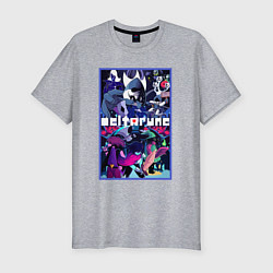 Футболка slim-fit ПОСТЕР DELTARUNE ART, цвет: меланж