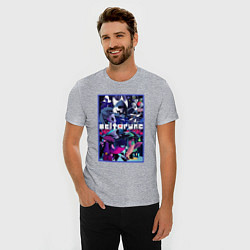 Футболка slim-fit ПОСТЕР DELTARUNE ART, цвет: меланж — фото 2