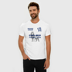 Футболка slim-fit CHELSEA F C ЧЕЛСИ Ф К, цвет: белый — фото 2