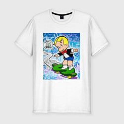 Футболка slim-fit Richie Rich ALEC ART, цвет: белый