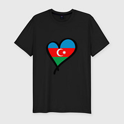 Футболка slim-fit Azerbaijan Heart, цвет: черный