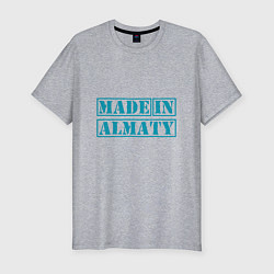 Мужская slim-футболка Алматы Казахстан