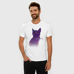 Футболка slim-fit Sweet Kitty, цвет: белый — фото 2