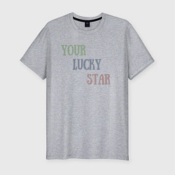 Футболка slim-fit Your lucky star, цвет: меланж