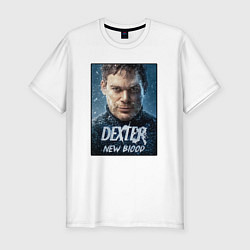 Футболка slim-fit Dexter New Blood Декстер Новая Кровь, цвет: белый