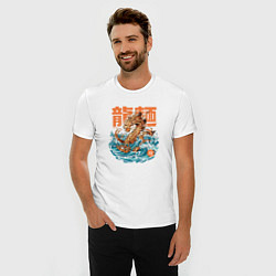 Футболка slim-fit Great Ramen Dragon, цвет: белый — фото 2