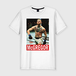 Футболка slim-fit Конор МакГрегор McGregor, цвет: белый