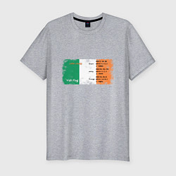 Мужская slim-футболка Флаг Ирландии