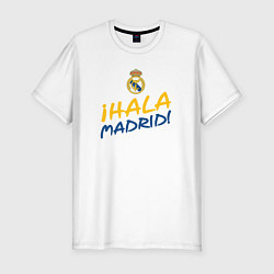 Футболка slim-fit HALA MADRID, Real Madrid, Реал Мадрид, цвет: белый