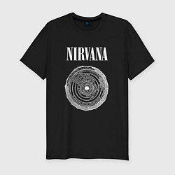 Футболка slim-fit Nirvana Нирвана Круги ада, цвет: черный