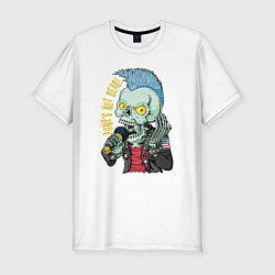Футболка slim-fit Punks not dead! Motto!, цвет: белый