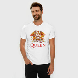 Футболка slim-fit Queen, логотип, цвет: белый — фото 2