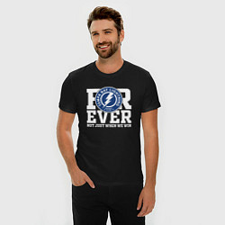 Футболка slim-fit Тампа Бэй Лайтнинг Tampa Bay Lightning FOREVER NOT, цвет: черный — фото 2