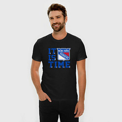 Футболка slim-fit It is New York Rangers Time Нью Йорк Рейнджерс, цвет: черный — фото 2