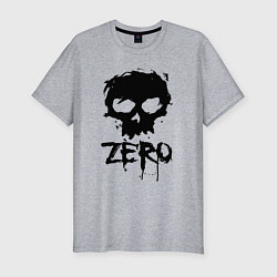 Футболка slim-fit Zero skull, цвет: меланж