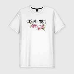 Футболка slim-fit Sakura Spring Mood, цвет: белый