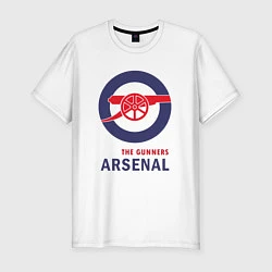 Футболка slim-fit Arsenal The Gunners, цвет: белый