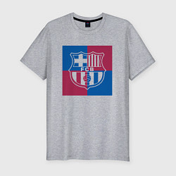 Мужская slim-футболка FC Barcelona Logo 2022