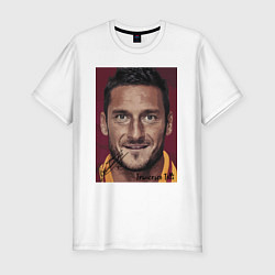 Футболка slim-fit Francesco Totti Roma Italy, цвет: белый