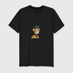 Футболка slim-fit NFT Monkey, цвет: черный