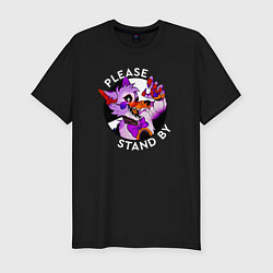 Футболка slim-fit Please Stand By Foxy, цвет: черный