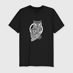 Футболка slim-fit Celtic Owl, цвет: черный