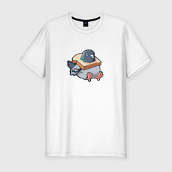 Мужская slim-футболка Hungry Pigeon