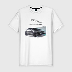 Футболка slim-fit Jaguar Off road, цвет: белый