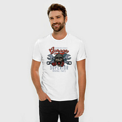 Футболка slim-fit Garage superior, цвет: белый — фото 2