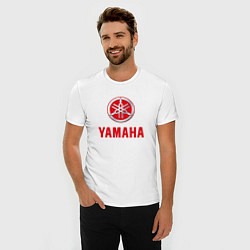 Футболка slim-fit Yamaha Логотип Ямаха, цвет: белый — фото 2