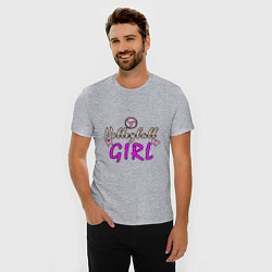 Футболка slim-fit Volleyball - Girl, цвет: меланж — фото 2