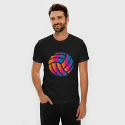 Футболка slim-fit Ball Volleyball, цвет: черный — фото 2