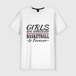 Футболка slim-fit Girls & Basketball, цвет: белый