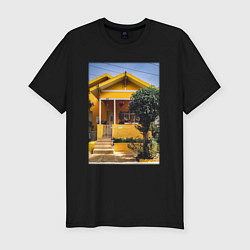 Мужская slim-футболка Жёлтый Дом