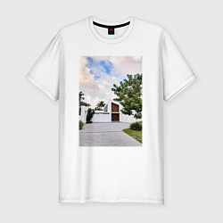 Мужская slim-футболка Белый Дом Загородом