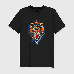 Футболка slim-fit Wild Tiger Samurai, цвет: черный