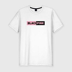 Футболка slim-fit BLACKPINK ЛОГОТИП, цвет: белый