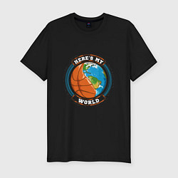 Футболка slim-fit Basketball World, цвет: черный