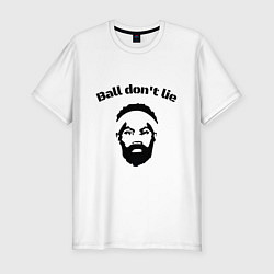 Футболка slim-fit Ball dont lie Рашид Уоллес, цвет: белый