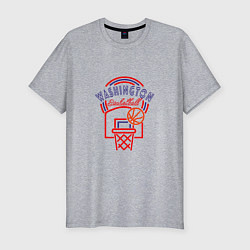 Футболка slim-fit Washington - Basketball, цвет: меланж