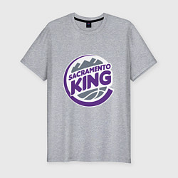 Мужская slim-футболка Sacramento King