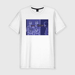 Футболка slim-fit Покайтесь!, цвет: белый