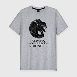 Футболка slim-fit Elden Ring - Always come back stronger, цвет: меланж