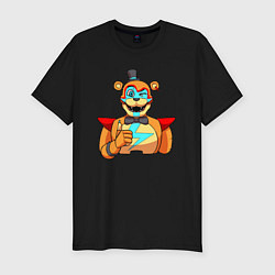 Футболка slim-fit Five Nights at Freddys: Security Breach - Глэмрок, цвет: черный