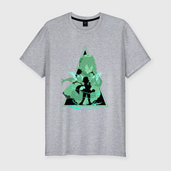 Мужская slim-футболка Геншин Impact SucroseСахароза