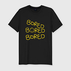 Мужская slim-футболка Bored Bored Bored
