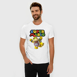 Футболка slim-fit Bowser Junior Super Mario, цвет: белый — фото 2