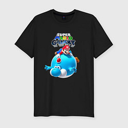 Футболка slim-fit Super Mario Galaxy Nintendo, цвет: черный