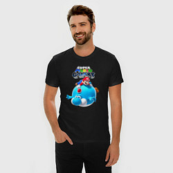 Футболка slim-fit Super Mario Galaxy Nintendo, цвет: черный — фото 2