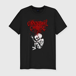 Футболка slim-fit Cannibal Corpse skeleton, цвет: черный